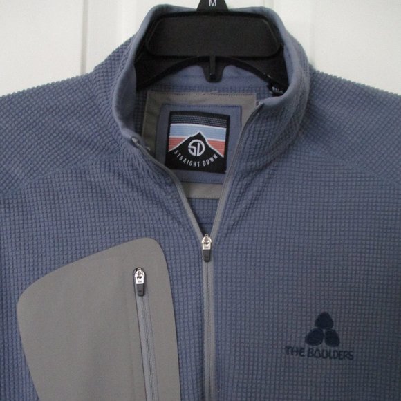 Straight Down Mens L/S "The Boulders" Resort & Spa Fleece Golf Sweater NWOT - M - Picture 2 of 3